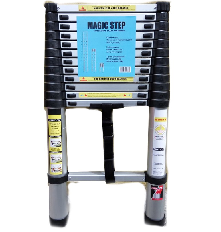 ΣΚΑΛΑ ΤΗΛΕΣΚΟΠΙΚΗ 3,80m ΑΛΟΥΜΙΝΙΟΥ