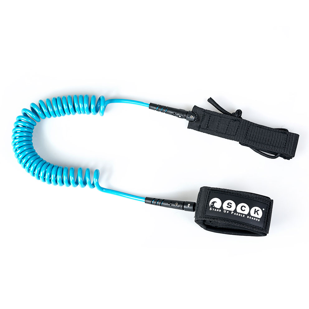 turquoise safety leash included in the inflatable S